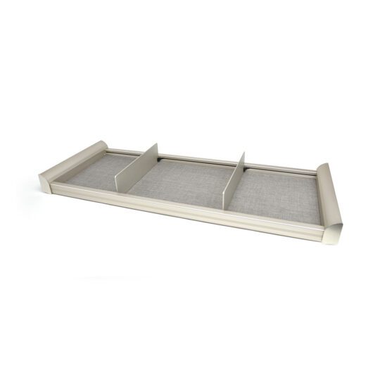Engage Divided Shelf in Matte Nickel