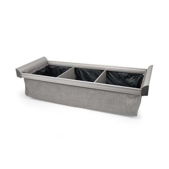 Engage Divided Deep Drawer in Matte Aluminum