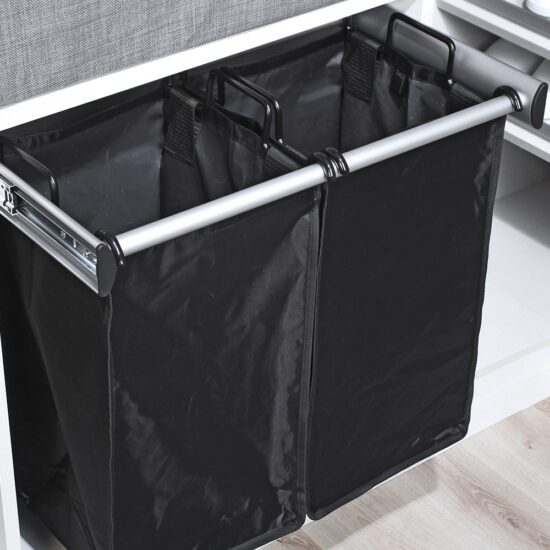 Synergy Pull Out Laundry Hamper in Chrome